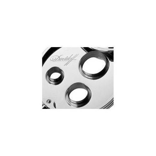 Round Cutter cromato nero e vetro zaffiro