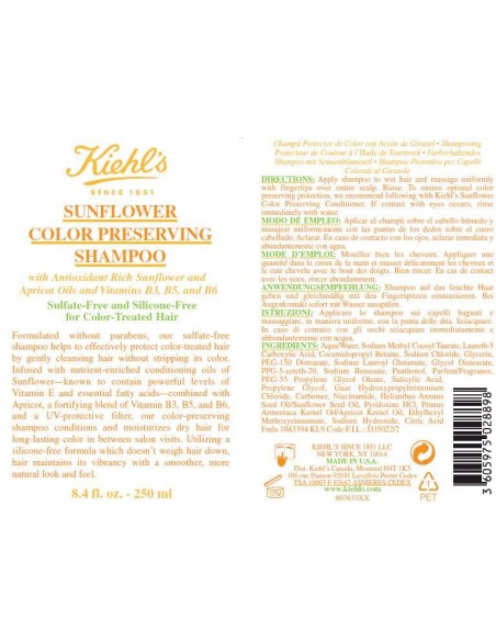  Sunflower Color Preserving Shampoo 250 ml