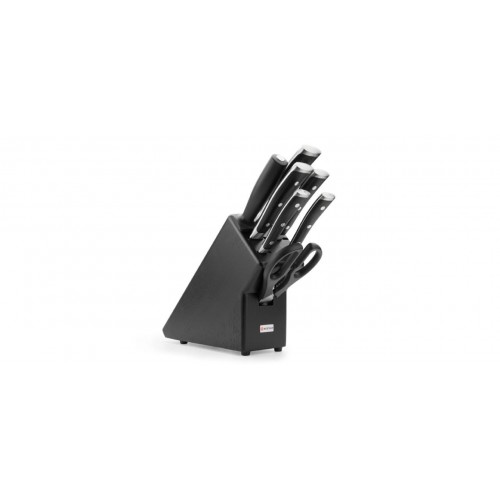 Ceppo di coltelli Wusthof Ikon Neri 9878 7 pz 