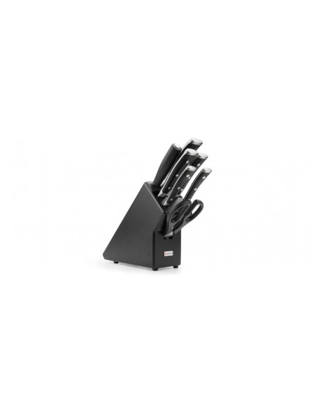 Ceppo di coltelli Wusthof Ikon Neri 9878 7 pz 