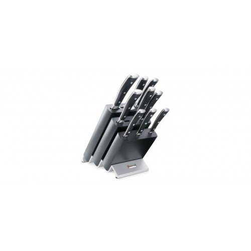 Ceppo di coltelli Wusthof Ikon Neri 9873 9 pz