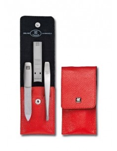 Astuccio Manicure Rosso 3 pz
