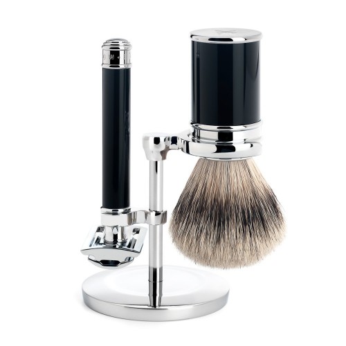 Set da Barba con Rasoio Tradizionale