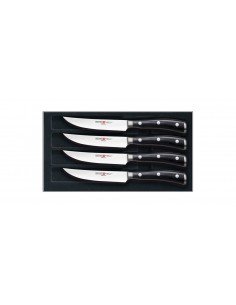 Set Coltelli da Bistecca 4 pz Ikon Neri