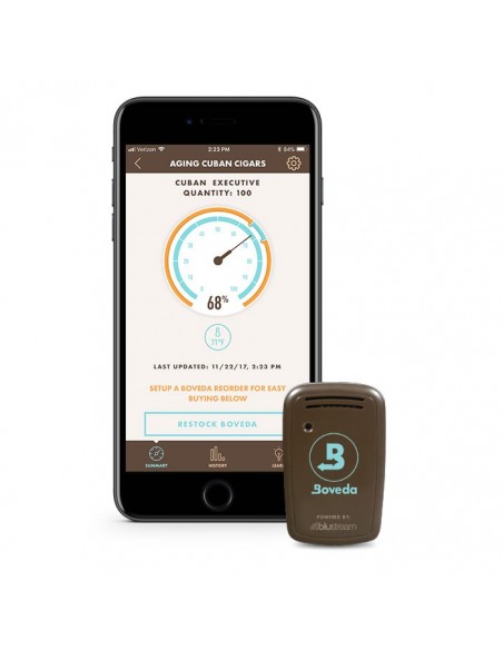 Boveda Smart Sensor Butler Termometro e Igrometro Bluetooth per Sigari e Humidor