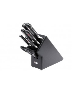 Ceppo di 7 Coltelli da Cucina in Frassino Nero 2