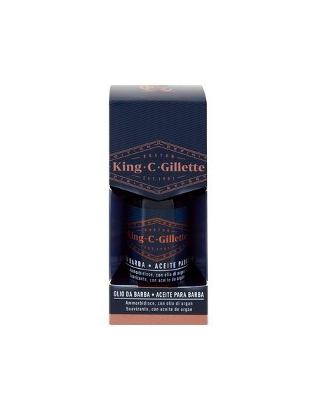 Olio da barba King C. Gillette 30 ml