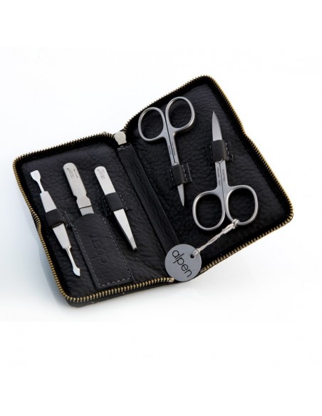 Set da Manicure Viaggio con Zip in Pelle