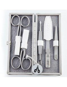 Set Manicure in Pelle Rigido 5 pz