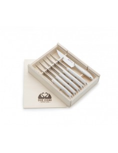 Set 6 Coltelli Bistecca America Bianco Serie 1896